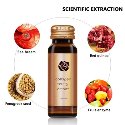 Beleza elástica natural do colagênio do ninho do pássaro de OEM/ODM 50ml e bebida líquida oral da beleza