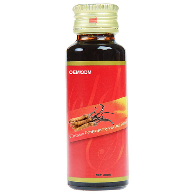 OEM ODM Private label cordyceps líquido oral 100% solução de extrato de Cordyceps sinensis