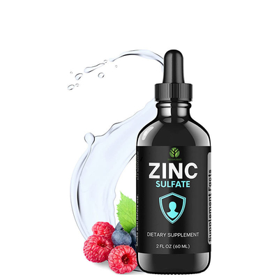 O OEM zinca gotas líquidas zinca o sulfato que as gotas líquidas orais do zinco da vitamina C suplementam para adultos &amp; crianças