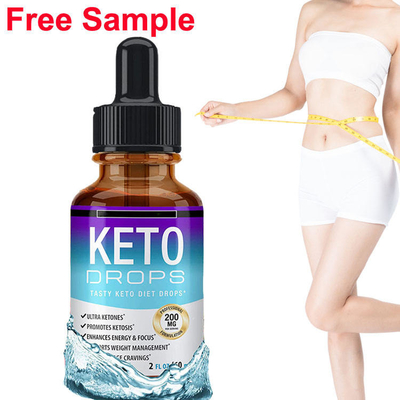 Logotipo personalizado OEM Queimador de gordura Perda de peso Dieta de emagrecimento Óleo líquido Keto Diet Gotas para homens e mulheres