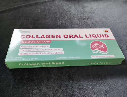 Peptídeo de colágeno de peixe 100% natural bebida beleza oral líquido beleza 10ml suplemento de saúde OEM atacado