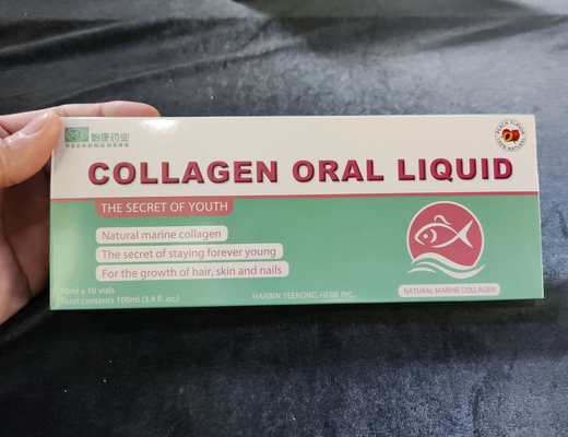 Peptídeo de colágeno de peixe 100% natural bebida beleza oral líquido beleza 10ml suplemento de saúde OEM atacado