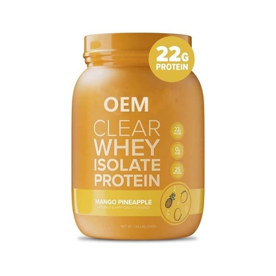 Proteína quente do isolado do soro do espaço livre do OEM da venda para pulverizar a lactose zero Sugar Keto-Friendly Mango Pineapple Flavor zero