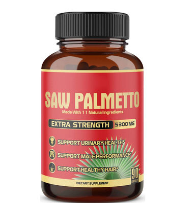 O suplemento à saúde da próstata do OEM que contém Ashwagandha apropriado para o crescimento masculino do cabelo considerou o pó da palma