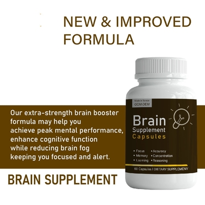 O OEM aumentou a memória e a concentração Brain Supplement Powder For Students avançado, os adultos, e as pessoas adultas