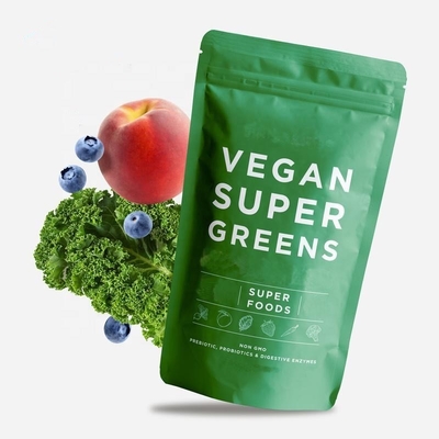 Enzimas digestivas Probióticos Superalimento Verdes Mistura Pó OEM Com Spirulina Chlorella