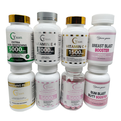 A pérola extra do alvejante de 5000MG 3X pulveriza a pele da glutatione do OEM Glutamax que clarea comprimidos