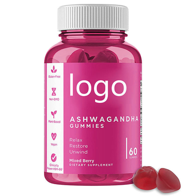 Gummies orgânicos por atacado do ashwagandha do vegetariano das cápsulas do ashwagandha do OEM