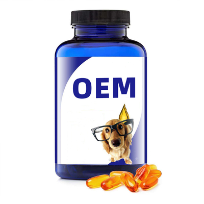Óleo de peixes nutritivo do suplemento à saúde do animal de estimação do OEM para a ômega 3 dos cães e gato