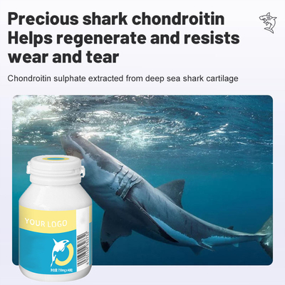 cápsulas nutritivas do Chondroitin do tubarão da concentração alta do OEM dos suplementos ao animal de estimação 750mg/Pc