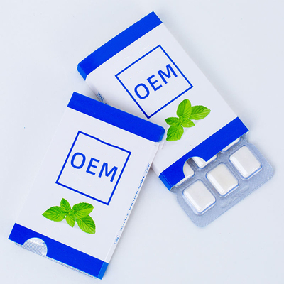 100% xilitol em pastilhas doce OEM pastilhas de menta doce sem açúcar