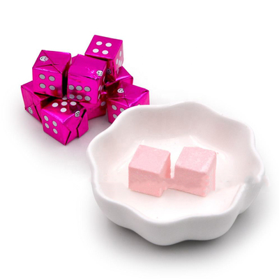 Cubo de leite Doce Comprimidos duros Doce OEM Halal Doce Sabor morango