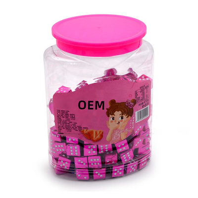Cubo de leite Doce Comprimidos duros Doce OEM Halal Doce Sabor morango