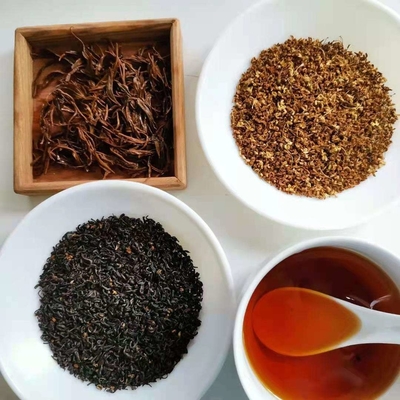 Substituição saudável de folhas orgânicas naturais para chá chá preto de osmanthus