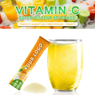 Bebida contínua efervescente da vitamina C do OEM usada para suplementar vitaminas e aumentar a resistência