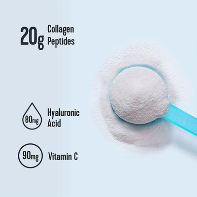 Colágeno OEM Bebida Sólida Pura Vegetariana Sem Glúten Tipo 1 Tipo 3 Peptídeos de Colágeno