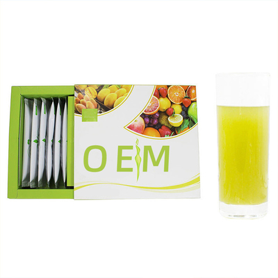 15 Sticks/Caixa Detox Fiber Powder OEM Matéria-prima Enzima de Fruta em Pó