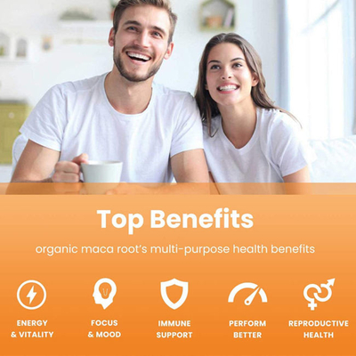 Cápsulas de Maca Suplementos Nutricionais Masculinos Fortes Suplementos Corporais Fitness