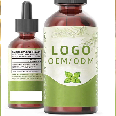 O óleo natural orgânico dos oréganos de OEM/ODM aumenta a imunidade melhora gotas antioxidantes do óleo dos oréganos da perda de peso da saúde