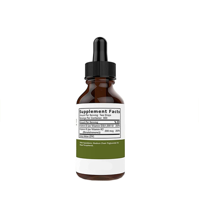 A vitamina D3 K2 deixa cair o impulsionador que da imunidade a vitamina líquida D com a parte superior K2 que vende a vitamina líquida deixa cair o OEM
