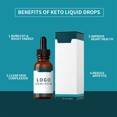 O colagênio da biotina do OEM deixa cair gotas de 60ml Keto para a perda de peso