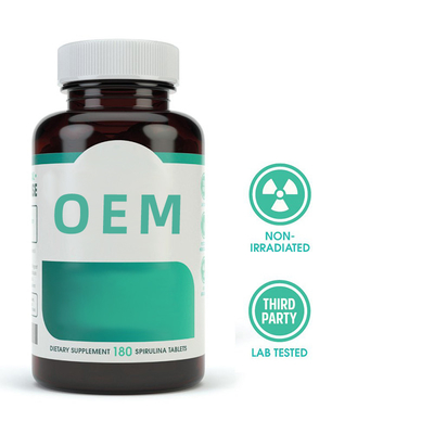 Cápsulas orgânicas de 3000mg Spirulina 90 tabuletas/cuidados médicos do suplemento a Superfood verde de garrafa