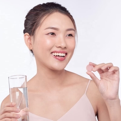 Descasque clarear tabuletas efervescentes da vitamina C da glutatione da marca própria dos comprimidos do OEM para dietético antioxidante