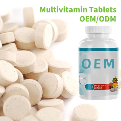 Tabuletas Chewable do multivitamínico do vegetariano da saúde dos comprimidos do OEM do produto comestível