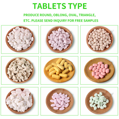 Tabuletas Chewable do multivitamínico do vegetariano da saúde dos comprimidos do OEM do produto comestível