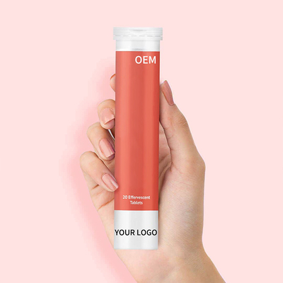 O colagênio efervescente do OEM 250mg-1000mg não marca nenhum efeito secundário para a saúde da pele
