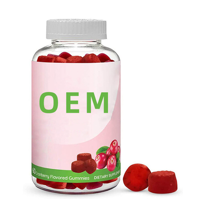 Do arando nutritivo natural dos suplementos às mulheres de 100% suplemento probiótico ao alimento do arando do aparelho urinário de Gummies