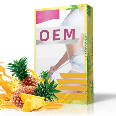 Sabor nutritivo do abacaxi da marca própria do pó da perda de peso da desintoxicação dos suplementos às mulheres dos cuidados médicos