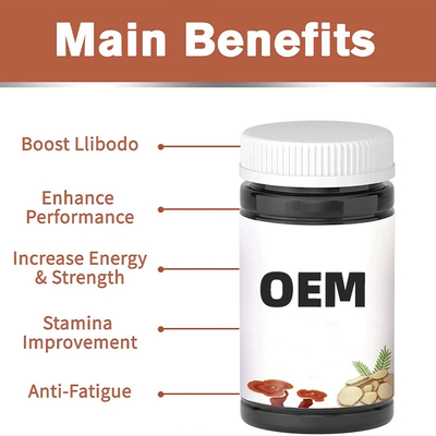 Herbal HACCP Suplementos nutricionais para homens Tongkat Ali Maca Extract Capsule