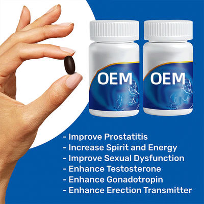FDA Suplemento Masculino Pílulas Saúde Alimentos Marca Privada Tratamento de Disfunção Eréctil Forte